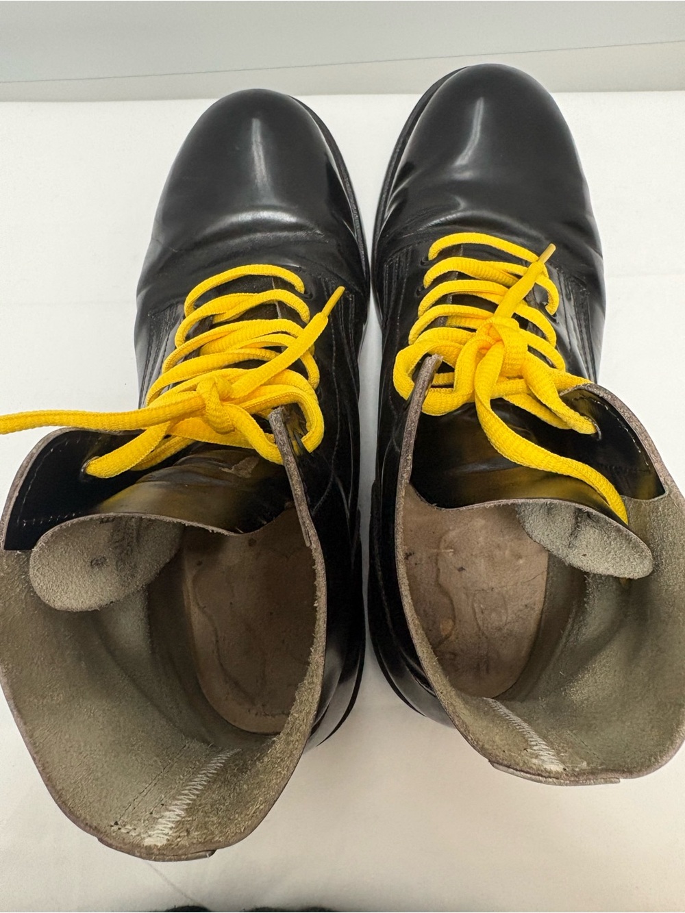 Vintage Boulet Canadian Military Parade Drill Boot Steel Toe Black Leather US 8E - Picture 9 of 11